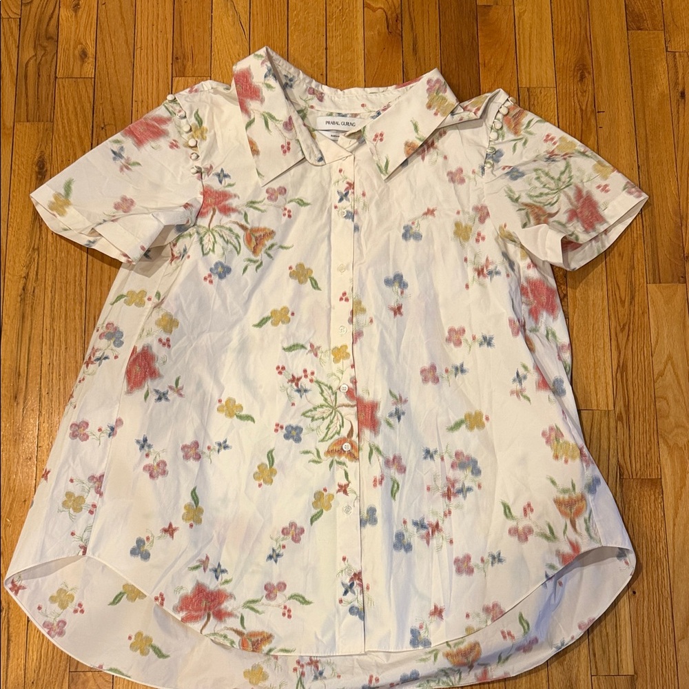 Prabal Gurung Short Sleeve Shirt Dress